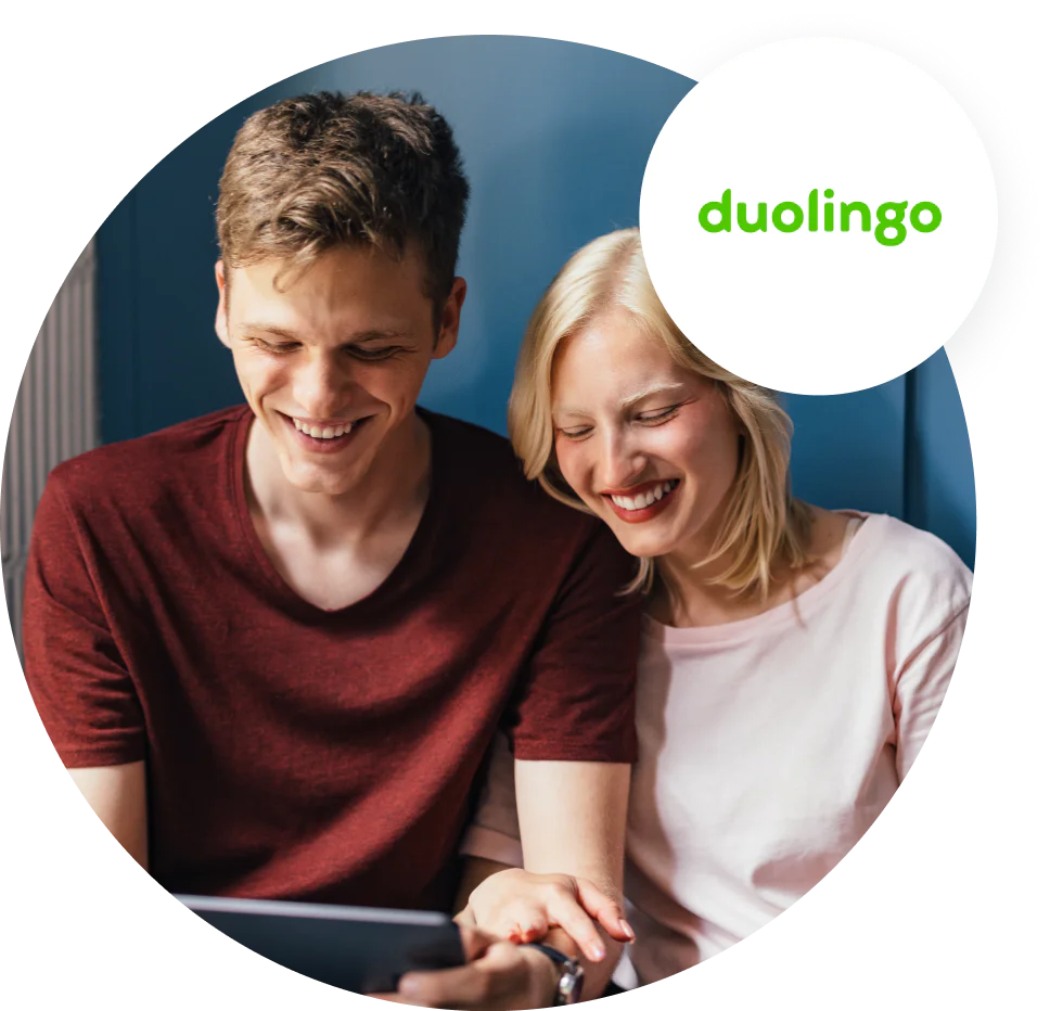 Duolingo customers learning Duolingo customers learning